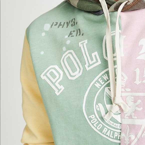 Polo Ralph Lauren Vintage Patchwork Hoodie - Picture 1 of 13